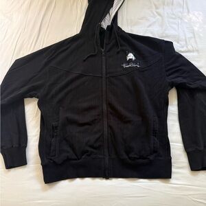 Black Zip-Up Hoodie Sweatshirt - Brand Unknown